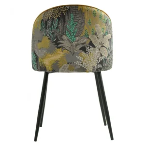 mobiliario-contract-silla palm yellow metal tapizado velvet amarillo con trasera palm 2 1